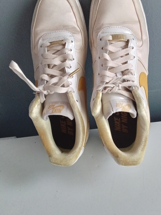 Nike Air Force 1 Men’s Athletic Shoes in Cream‎ and Gold main image 4